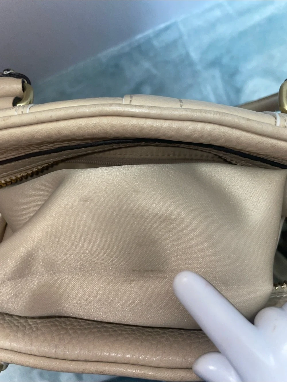 Vintage Coach ‘Hamptons’ Pebbled Leather Satchel